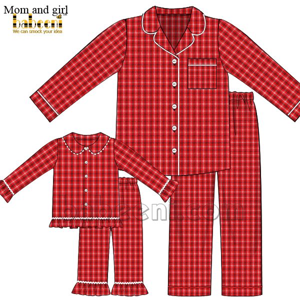Delightful Heart Mom Girl Red Outfit - MM 76